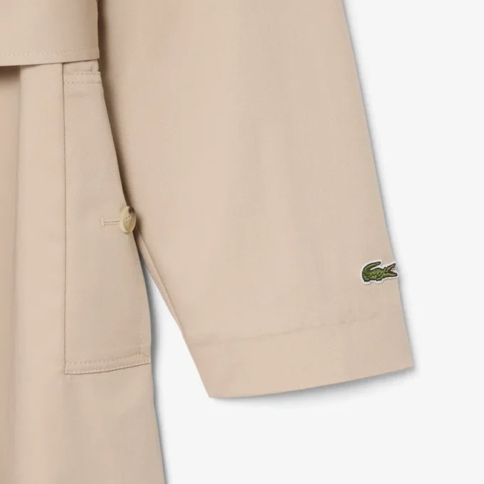 Oversized waterafstotende trenchcoat
