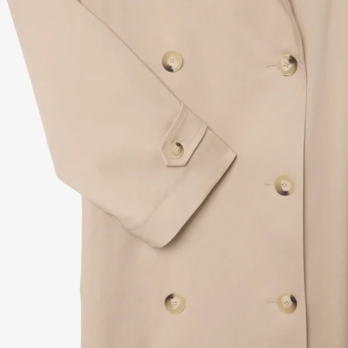 Oversized waterafstotende trenchcoat