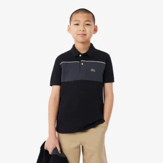 Petit Piqué-polo met kleurblokken