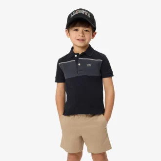Petit Piqué-polo met kleurblokken