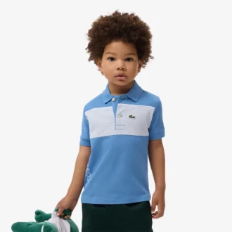 Petit Piqué-polo met kleurblokken