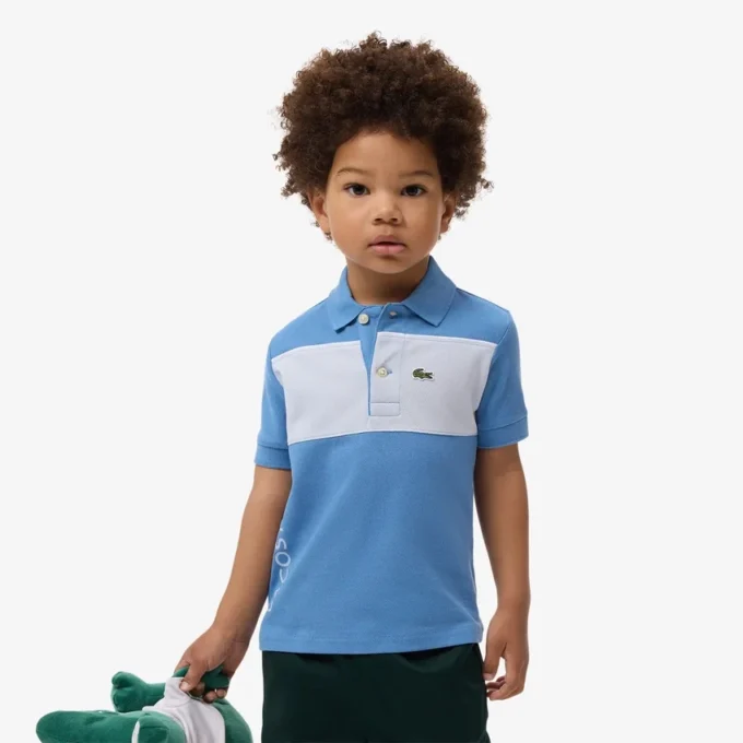 Petit Piqué-polo met kleurblokken