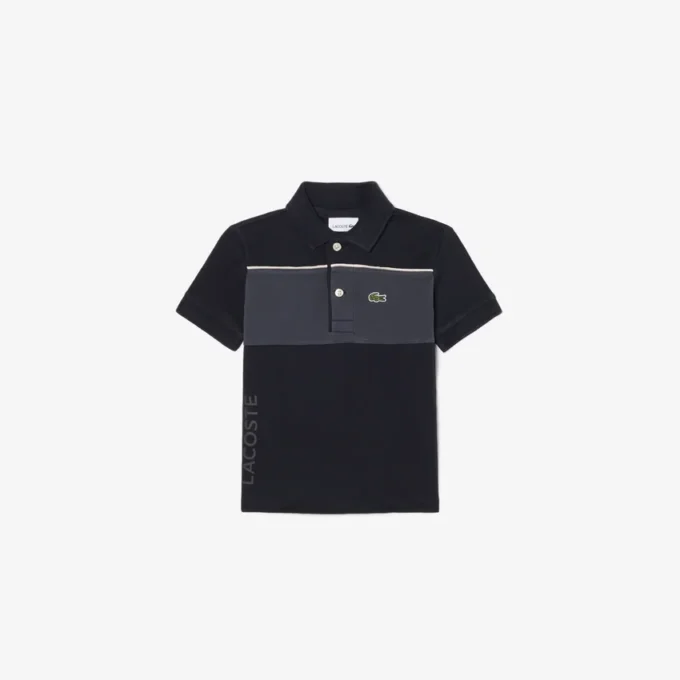 Petit Piqué-polo met kleurblokken