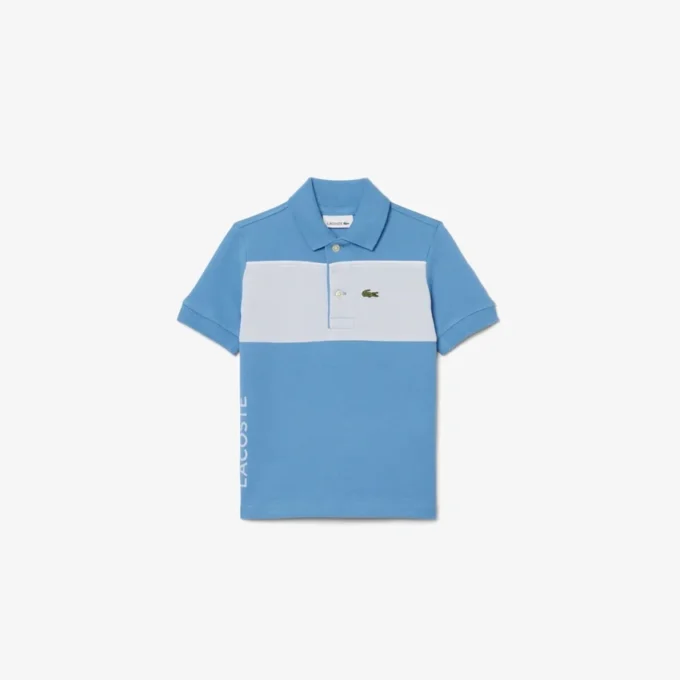 Petit Piqué-polo met kleurblokken