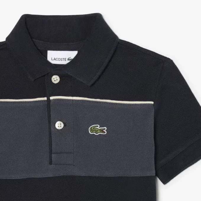 Petit Piqué-polo met kleurblokken