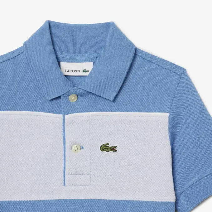 Petit Piqué-polo met kleurblokken