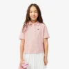 Petit Piqué-polo voor kinderen met plooien aan de achterkant
