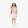 Petit Piqué-polo voor kinderen met plooien aan de achterkant