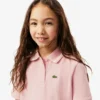Petit Piqué-polo voor kinderen met plooien aan de achterkant
