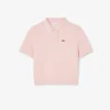 Petit Piqué-polo voor kinderen met plooien aan de achterkant