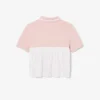 Petit Piqué-polo voor kinderen met plooien aan de achterkant