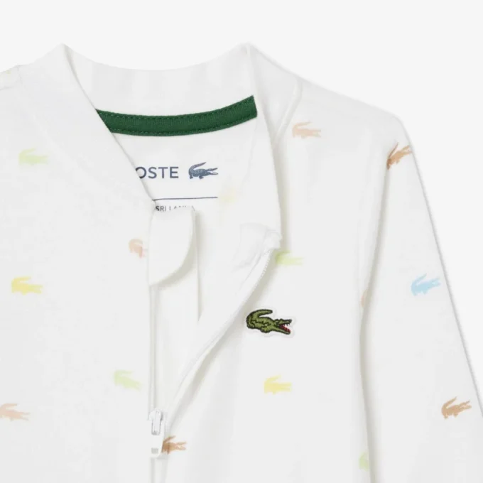 Petit Piqua-onesie met print voor baby’s