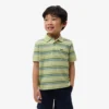 Petit Piqua-polo met contrasterende strepen