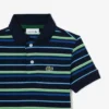 Petit Piqua-polo met contrasterende strepen