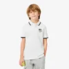 Petit Piqua-polo met gestreepte kraag voor jongens