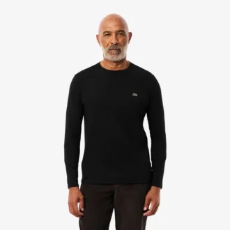 Pima-katoenen T-shirt met lange mouwen voor heren