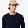 Pima-katoenen T-shirt met lange mouwen voor heren