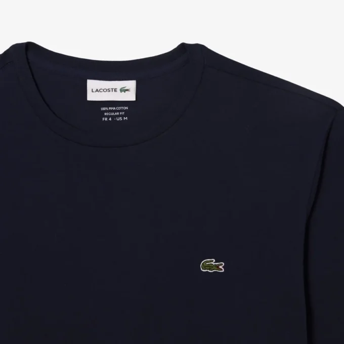 Pima-katoenen T-shirt met lange mouwen voor heren