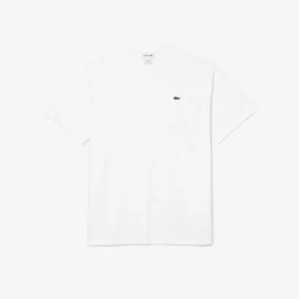 Pima T-shirt met V-hals en ruime pasvorm voor heren
