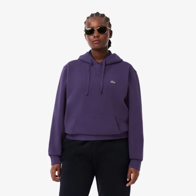 Piqué-hoodie voor dames