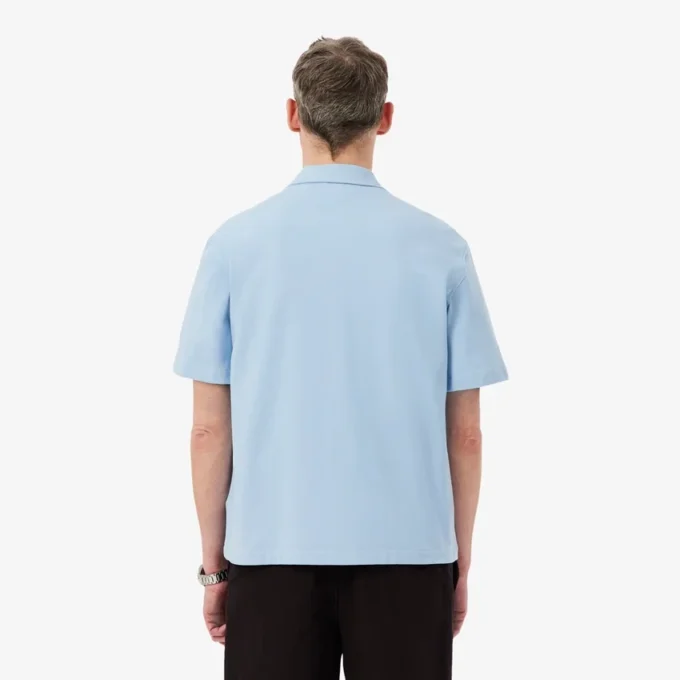 Piqué-shirt met korte mouwen en relaxte pasvorm