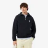 Piqué-sweatshirt met rits en losse pasvorm