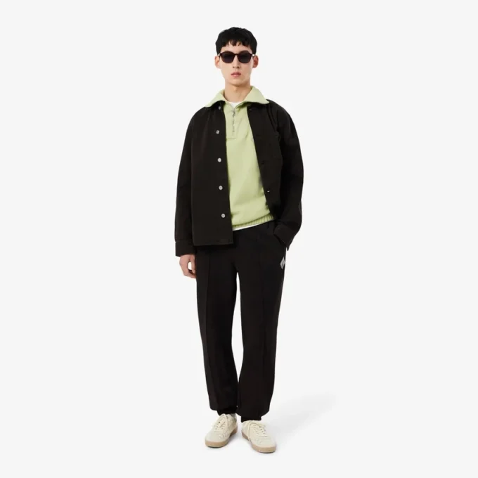 Piqué-sweatshirt met rits en losse pasvorm