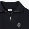 Piqué-sweatshirt met rits en losse pasvorm
