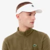 Polar fleece golfshirt met kwartrits voor heren