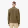 Polar fleece golfshirt met kwartrits voor heren