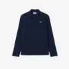 Polar fleece golfshirt met kwartrits voor heren