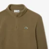 Polar fleece golfshirt met kwartrits voor heren