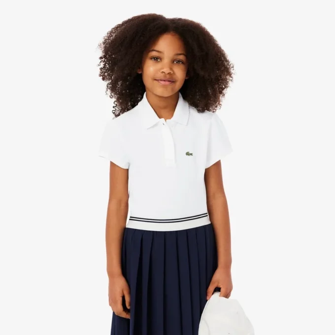 Polo met geschulpte kraag voor meisjes