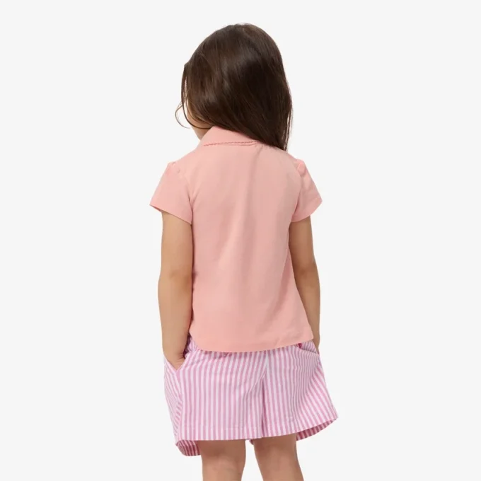 Polo met geschulpte kraag voor meisjes