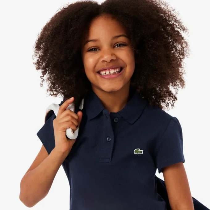 Polo met geschulpte kraag voor meisjes