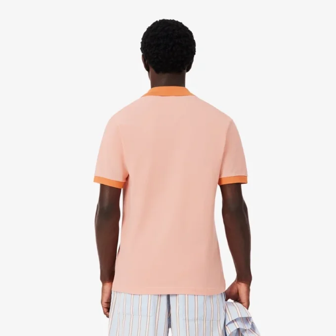 Polo met klassieke pasvorm en contrasterende ribboord