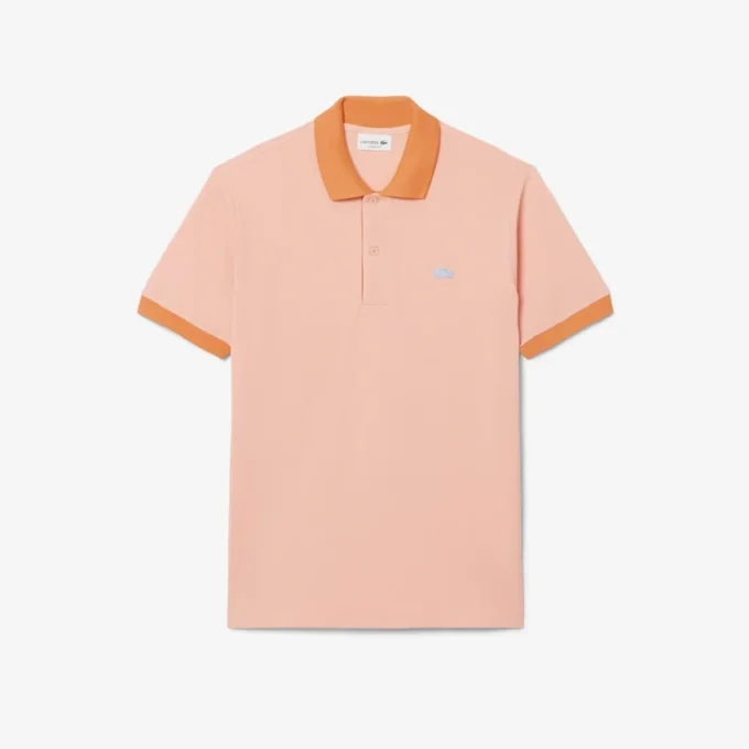 Polo met klassieke pasvorm en contrasterende ribboord