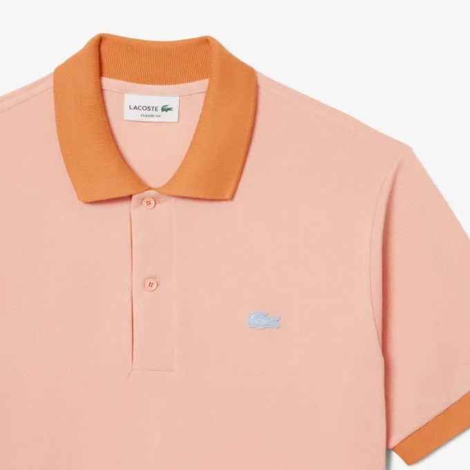 Polo met klassieke pasvorm en contrasterende ribboord
