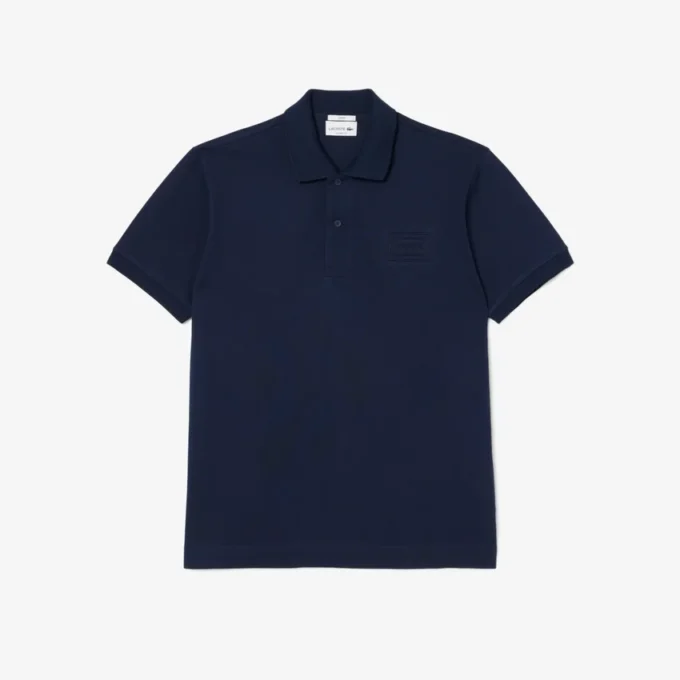 Polo met klassieke pasvorm en reliëflogo