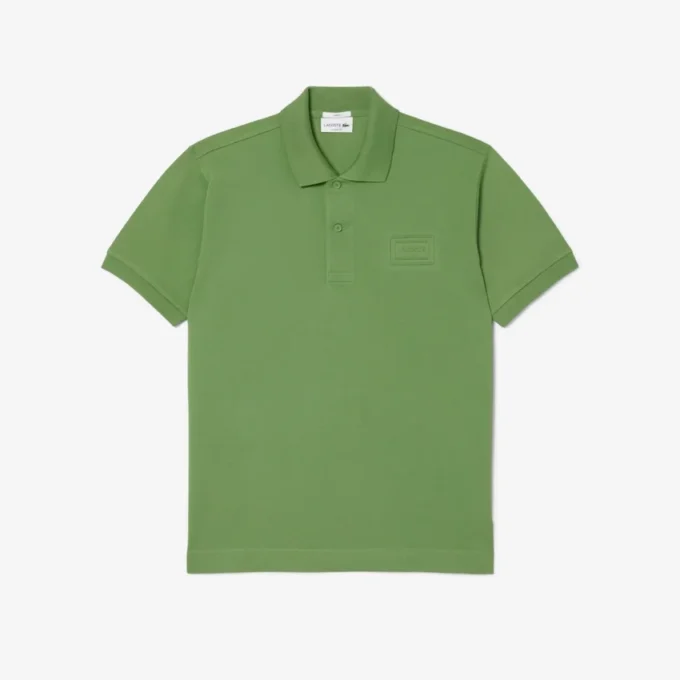 Polo met klassieke pasvorm en reliëflogo