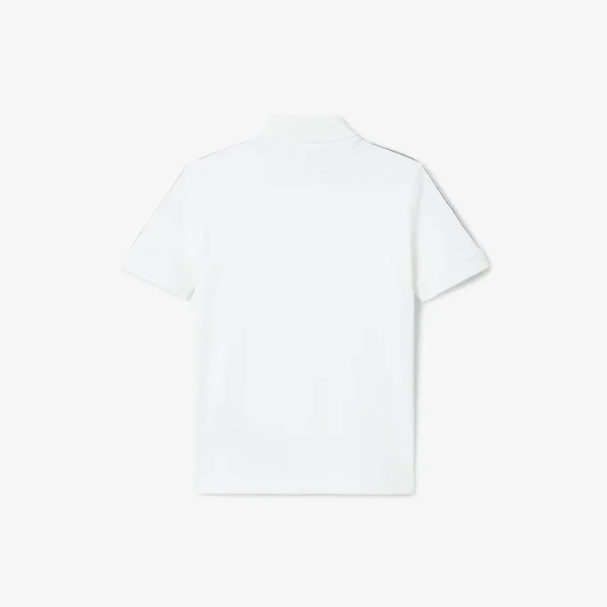 Polo-shirt van katoen met merkstreep