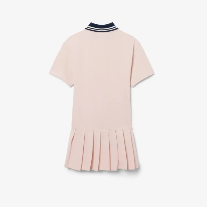 Polojurk met plooirok van piqué