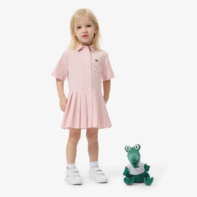 Popeline plooirok-shirtjurk