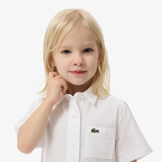 Popeline plooirok-shirtjurk