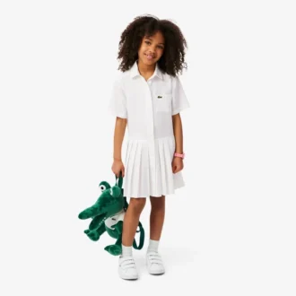 Popeline plooirok-shirtjurk