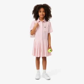 Popeline plooirok-shirtjurk