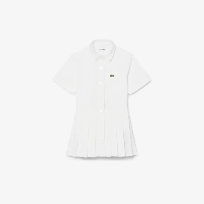 Popeline plooirok-shirtjurk