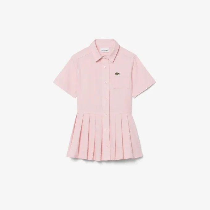 Popeline plooirok-shirtjurk