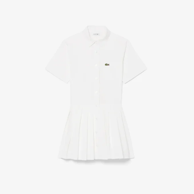 Popeline plooirok-shirtjurk