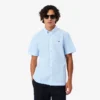 Poplin shirt met korte mouwen en normale pasvorm